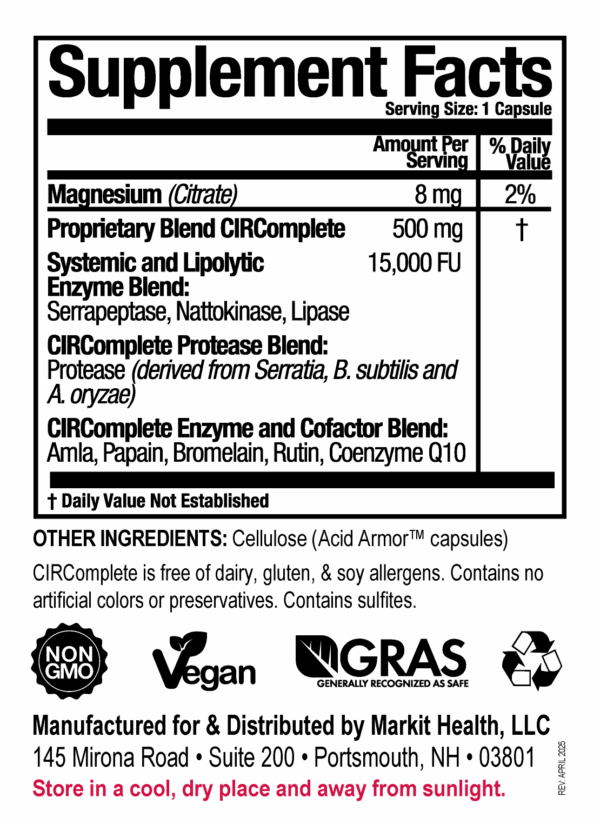 CIRComplete Supplement Facts