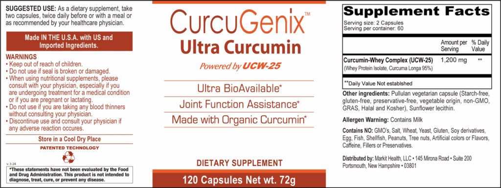 CurcuGenix Label