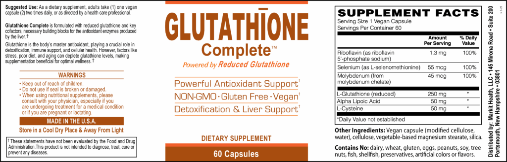 Gluthathione Label